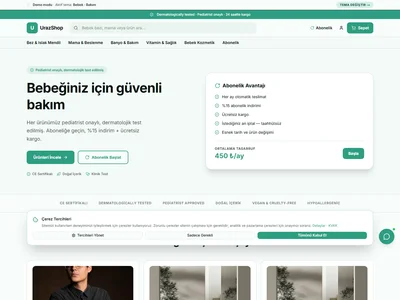 Bebek · Bakım tema önizleme