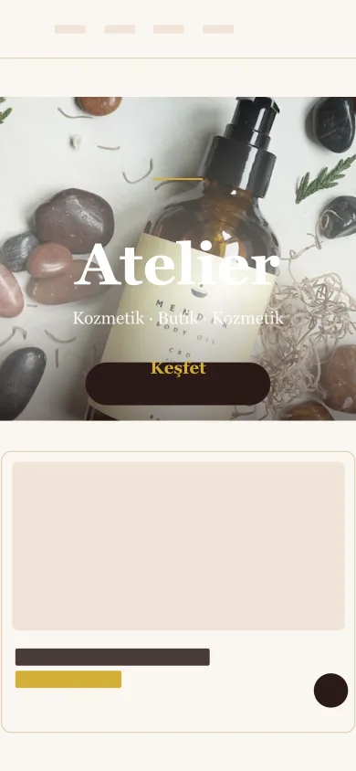Kozmetik · Butik mobil önizleme