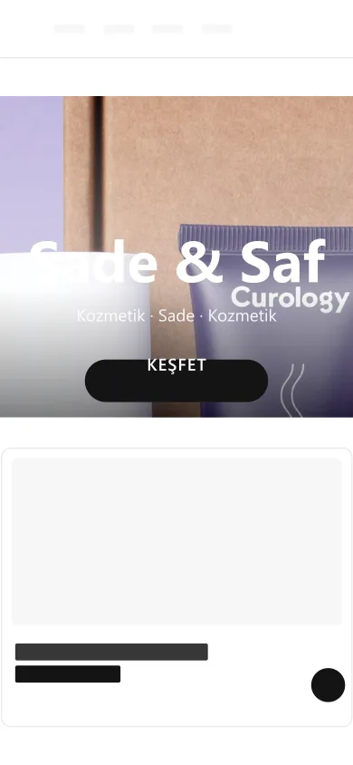 Kozmetik · Sade mobil önizleme