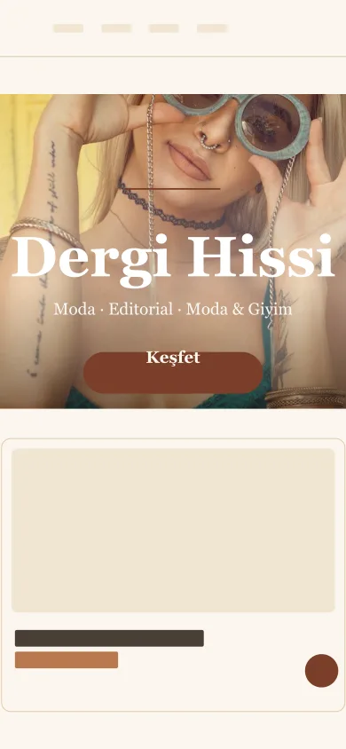 Moda · Editöryel mobil önizleme