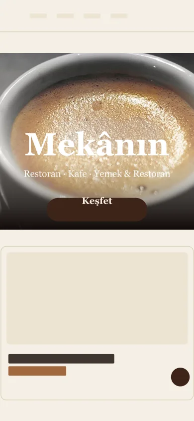 Restoran · Kafe mobil önizleme