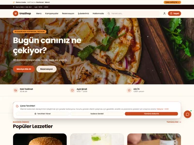 Restoran · Menü tema önizleme