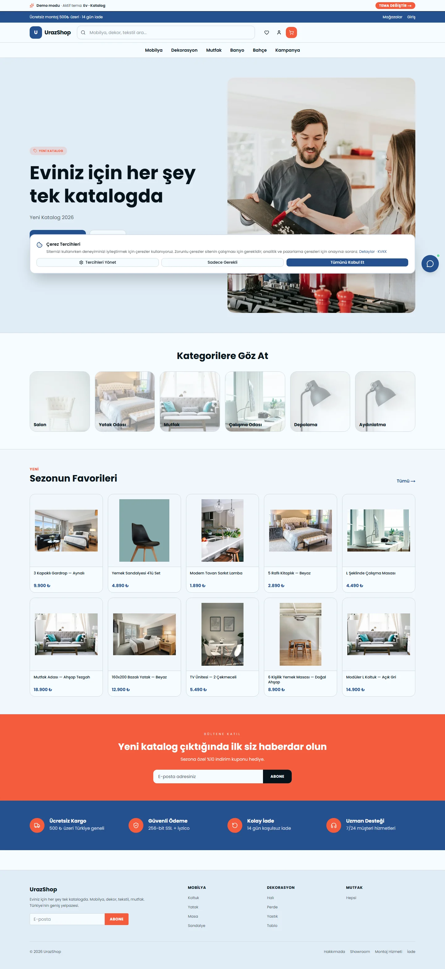 Ev · Katalog masaüstü önizleme