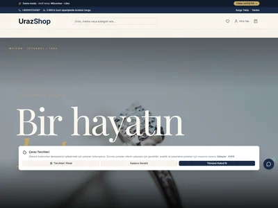 Mücevher · Lüks tema önizleme