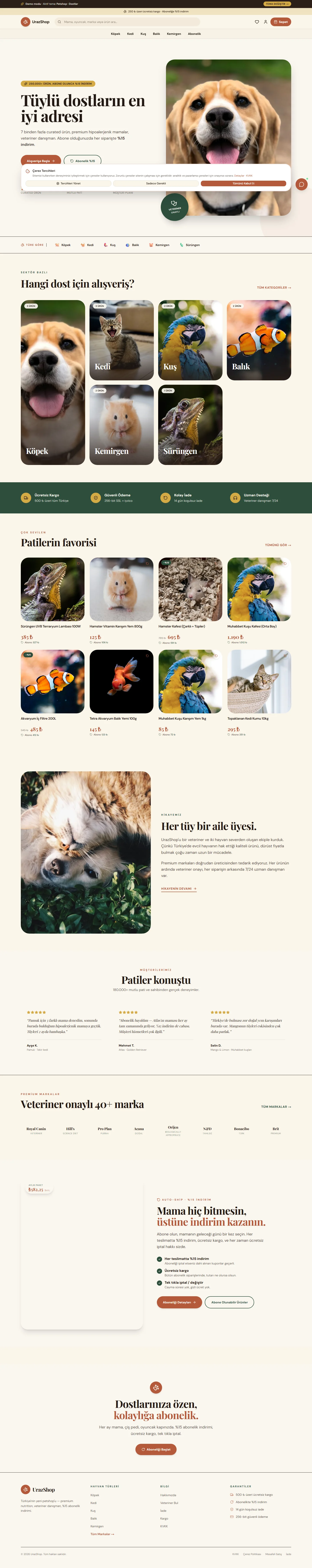 Petshop · Dostlar masaüstü önizleme