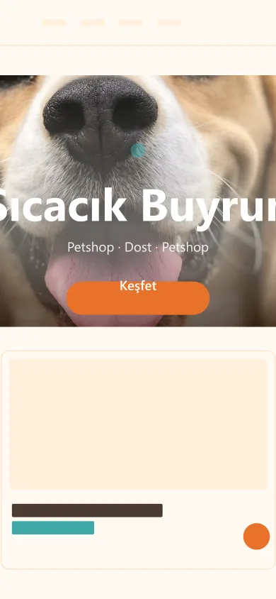 Petshop · Dostlar mobil önizleme