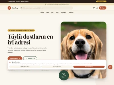 Petshop · Dostlar tema önizleme