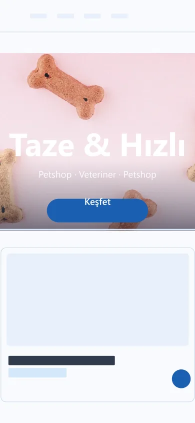 Petshop · Veteriner mobil önizleme