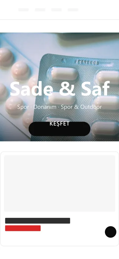Spor · Donanım mobil önizleme
