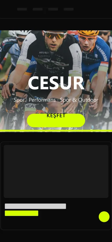 Spor · Performans mobil önizleme