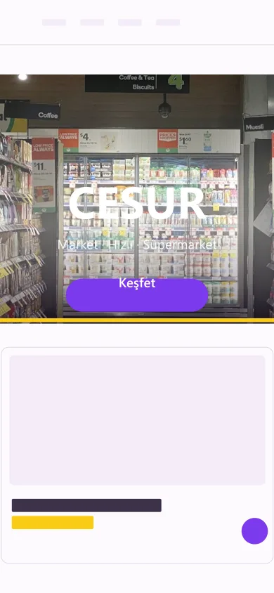 Market · Hızlı mobil önizleme