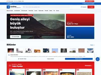 Market · Aile tema önizleme